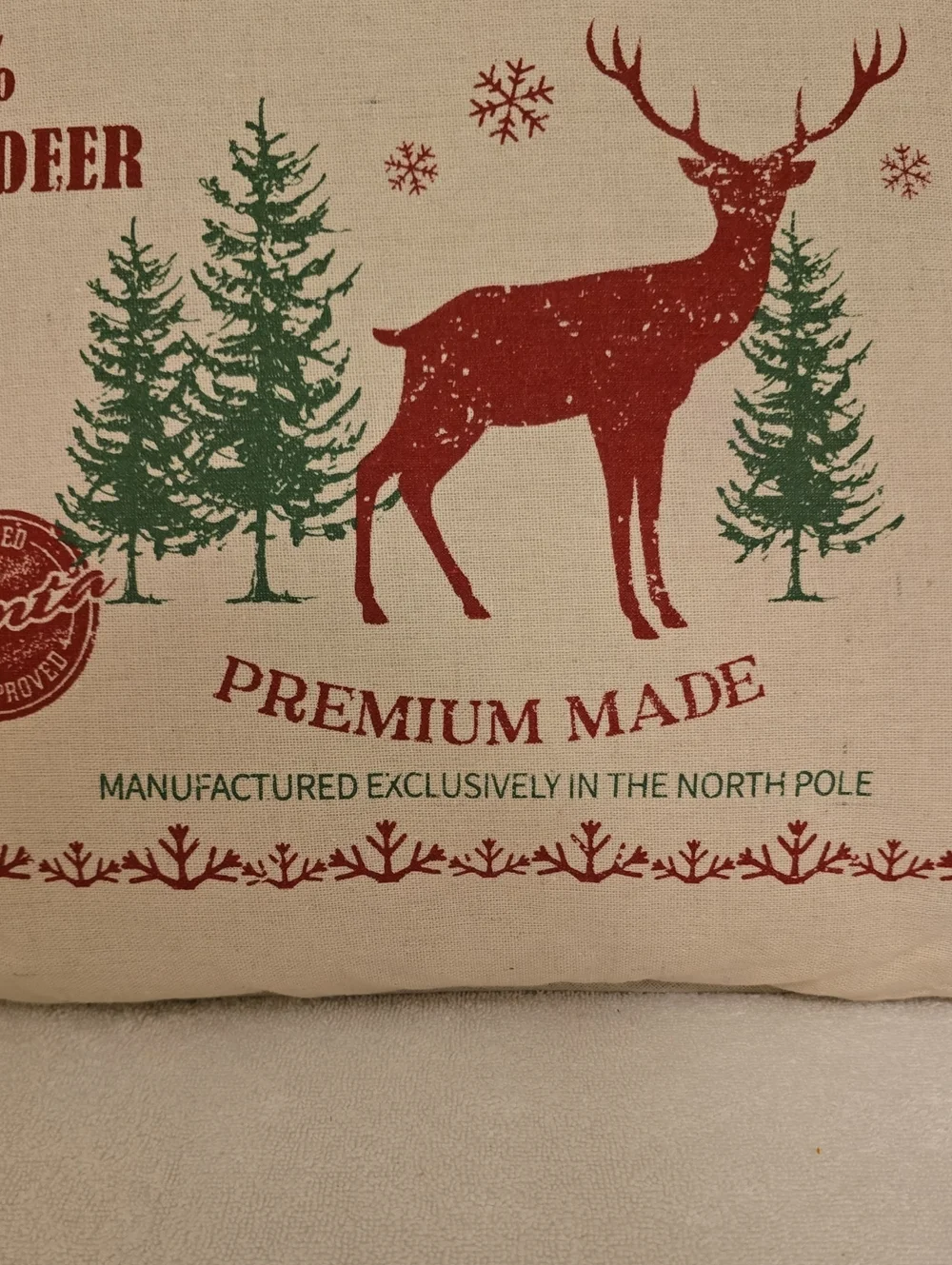 Kringles Grain Christmas Pillow